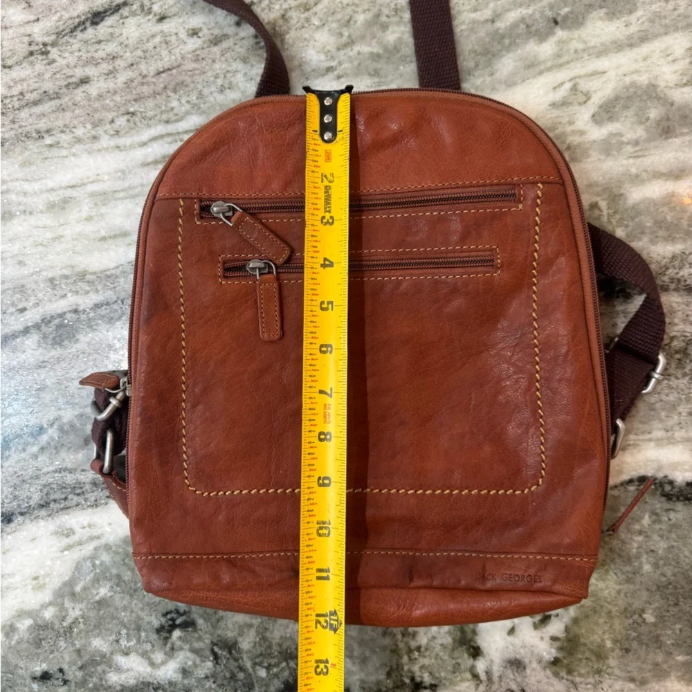 Jack Georges Voyager Genuine Leather Backpack
